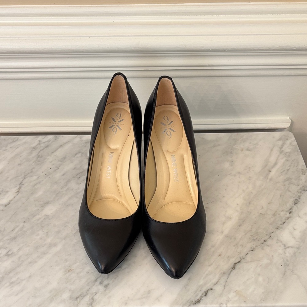 Elegant Nine West Black Women's Wedge Pumps